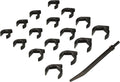 LTI TOOLS Metric Shockit Crows Foot Socket Wrench Set, Heavy Duty Industrial Hydraulic Fitting, 16 Piece (LT1910XL)