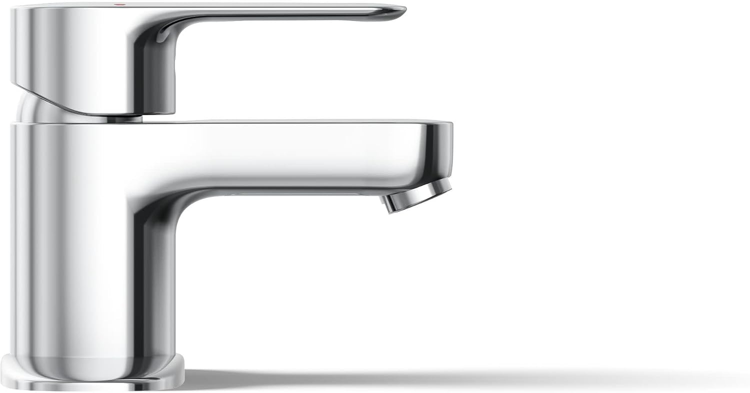 KOHLER 16027-4-CP July Single Handle Faucet for Bathroom Sink, Single-Hole Simple Installation, Polished Chrome