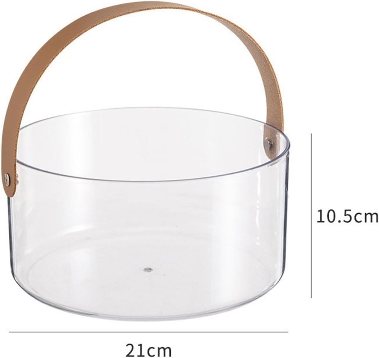 Ice Buckets Ice Bucket Beverage Tub Snack Bucket Transparent Large Dry Fruit Tray Home Living Room Portable Fruit Tray Champagne Beer Ice Bucket Water Bucket Bar Supplies Ice Bucket Kits ( Size : L )