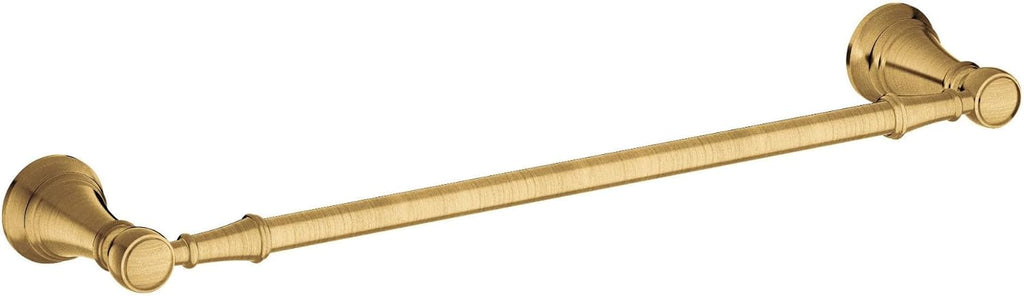 Moen YB8424BG Weymouth 24-Inch Single Towel Bar, Brushed Gold
