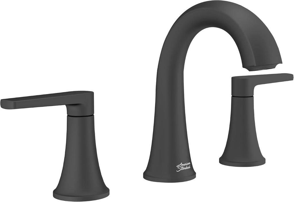American Standard 7429801.243 Becklow Two-Handle 8-Inch Widespread Bathroom Faucet, Bathroom Sink Faucet, 1.2 GPM, Matte Black