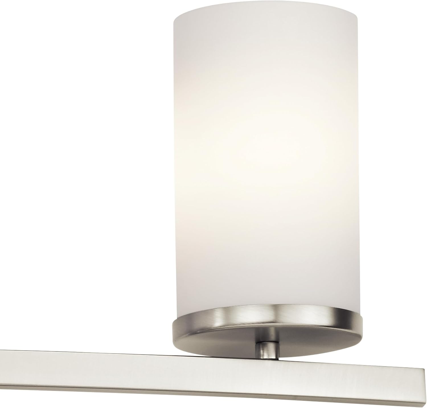 KICHLER Crosby 31' 4 Light Vanity Light Satin Etched Cased Opal Brushed Nickel