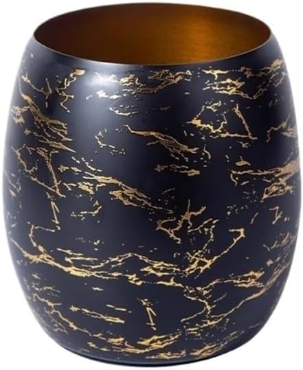 Ice Bucket, Stainless Steel Ice Bucket, Champagne Wine Beer Chilling Bucket Ice Buckets for Parties(Black Gold)