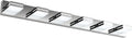 SineRise LED Modern Bathroom Vanity Light Fixtures (6-Light, 48-Inch, Dimmable), Chrome Modern Acrylic Bathroom Wall Lighting Fixtures Over Mirror (Cool White 6000K)
