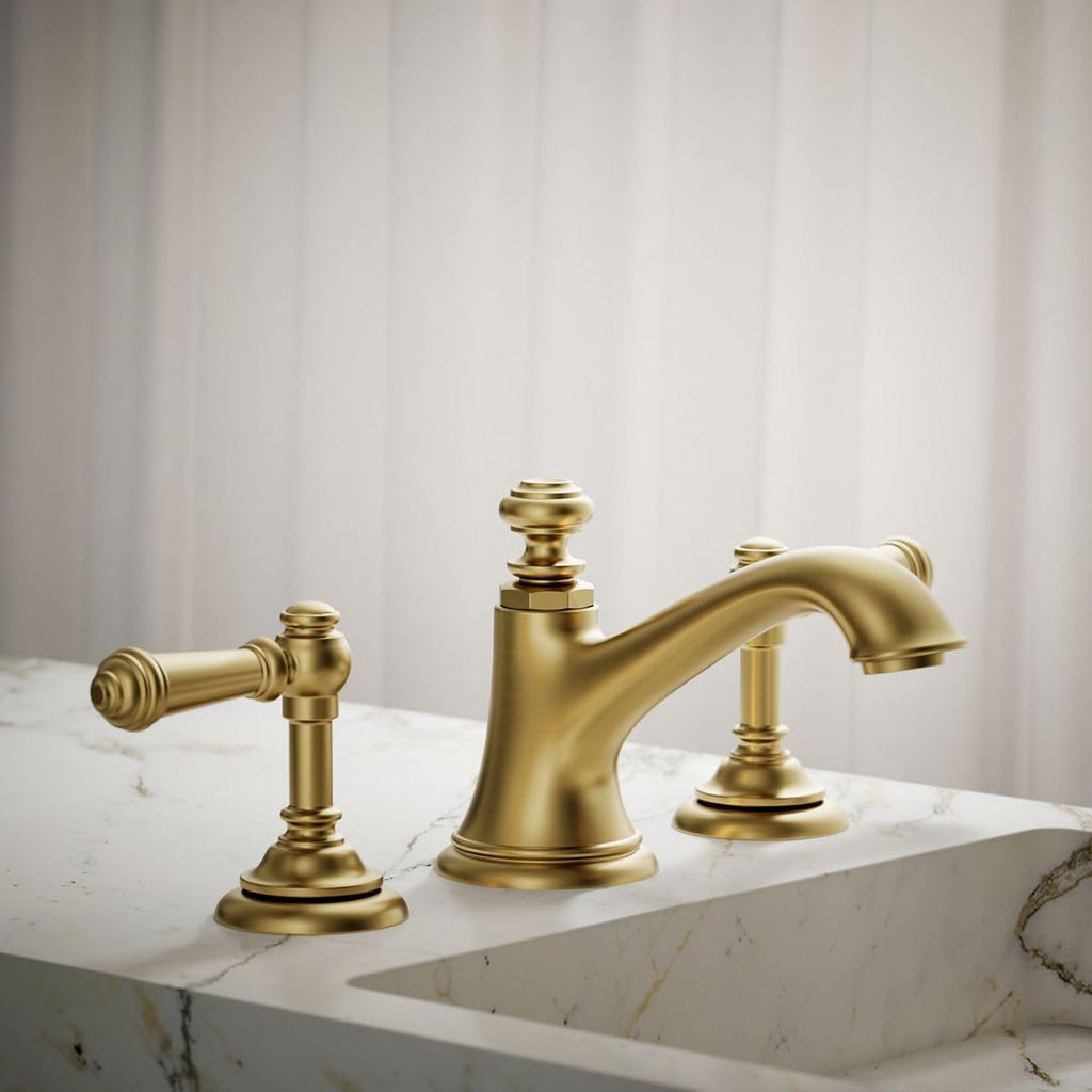 Kohler 72759-2MB Artifacts® with Bell Design Bathroom Sink Faucet spout with Bell Design, 1.2 gpm, Vibrant Brushed Moderne Brass