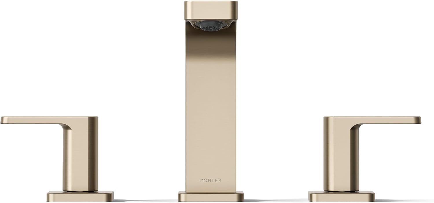 Kohler 23484-4-BV Parallel® Widespread Bathroom Sink Faucet, 1.2 gpm, Vibrant Brushed Bronze