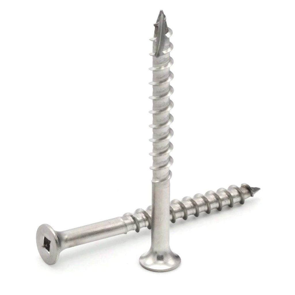Square Drive Deck Screws 305 Stainless Steel Bugle Head Type 17 Point - #10 x 3-1/2' Qty 5000