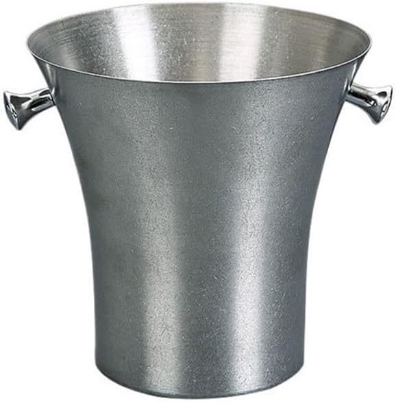 Ice Bucket Ice Cube Bucket Stainless Steel Ice Bucket Party Champagne Bucket Ice Wine Bucket Beer Wine Champagne Ice Bucket Beverage Tub(Silver)