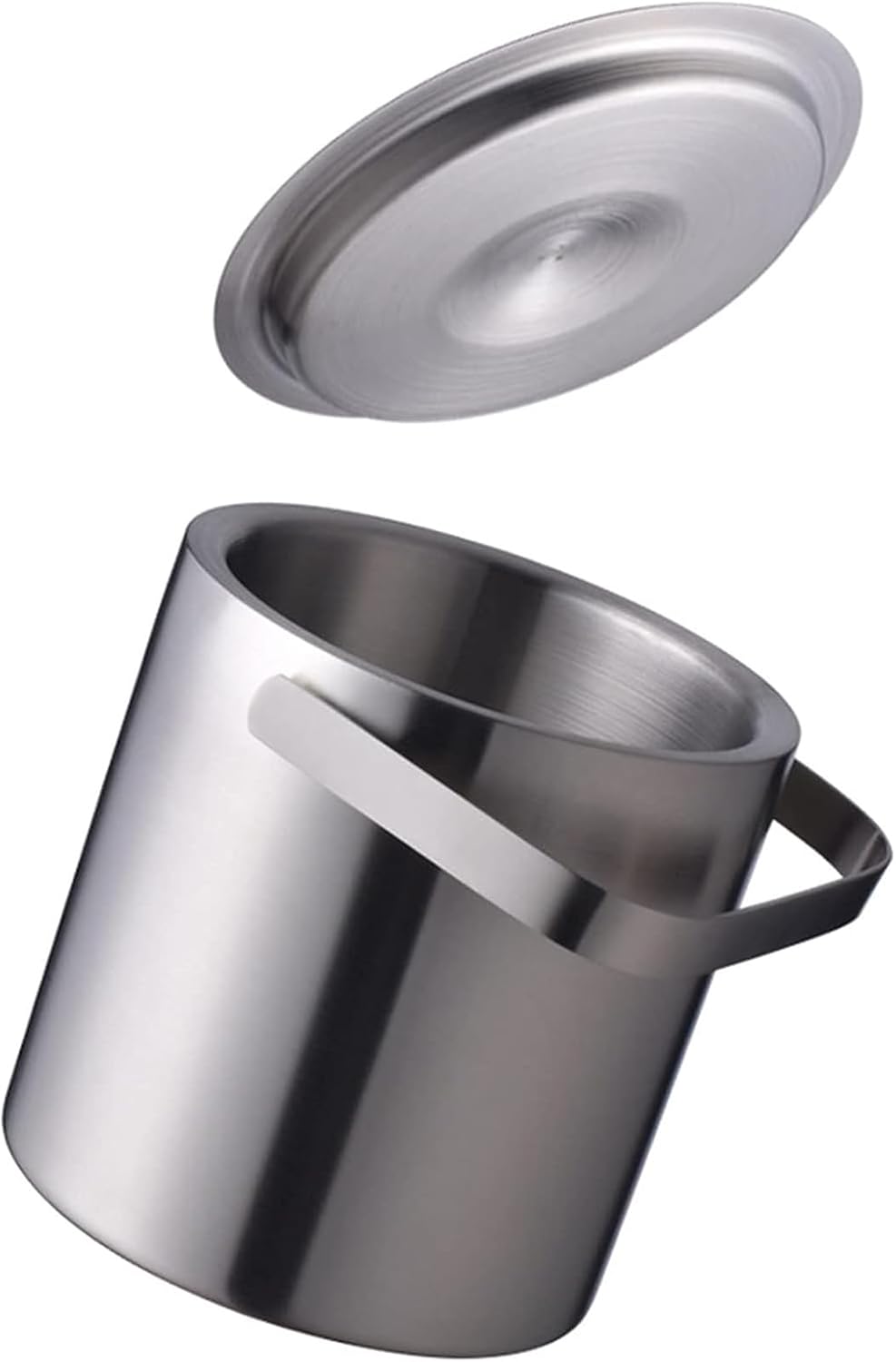 Ice Buckets for Parties, Stainless Steel Double Wall Wine Chiller with Carrying Handle