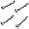#10 x 2-1/2' Self Drilling Screws Flat Head Sheet Metal Stainless Steel 250 Pcs self Tapping Screws Metal B2B