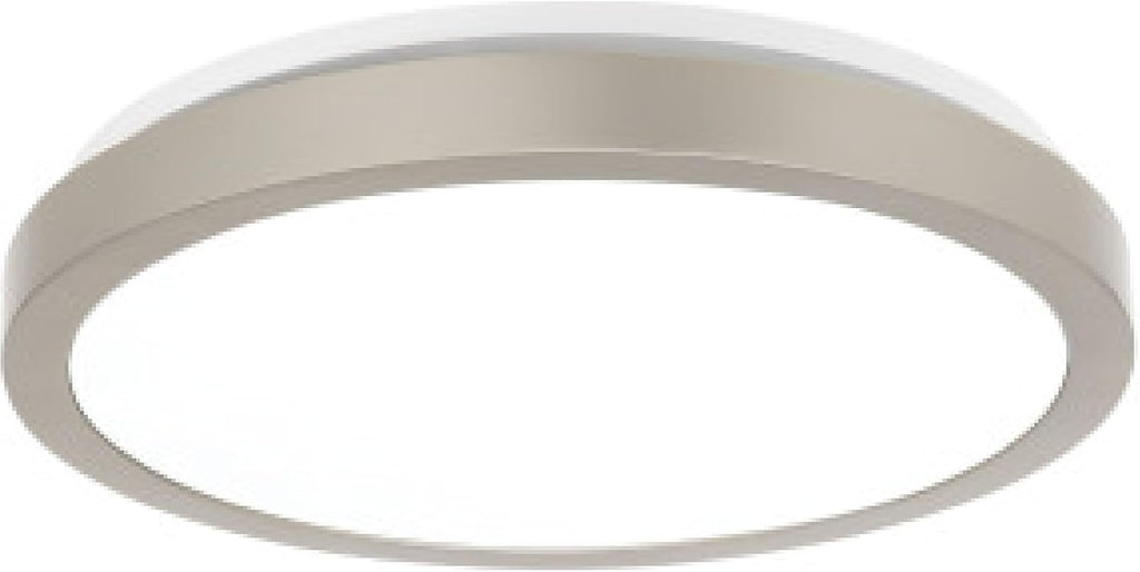 Homewerks 7105-09-BN Bathroom Fan with Light 90-CFM 1.5 Sones Round Ventilation Fan with Dimmable LED Light and Magnetic Trim Ring Brushed Nickel