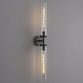 30 inch Bathroom Sconce Hardwired, Modern Bathroom Wall Sconce 2 Lights Vantiy Sconce Bathroom Vanity Light,Black Sconce for Mirror, Living Room, Bedroom, Hallway (E26 Bulb Included)