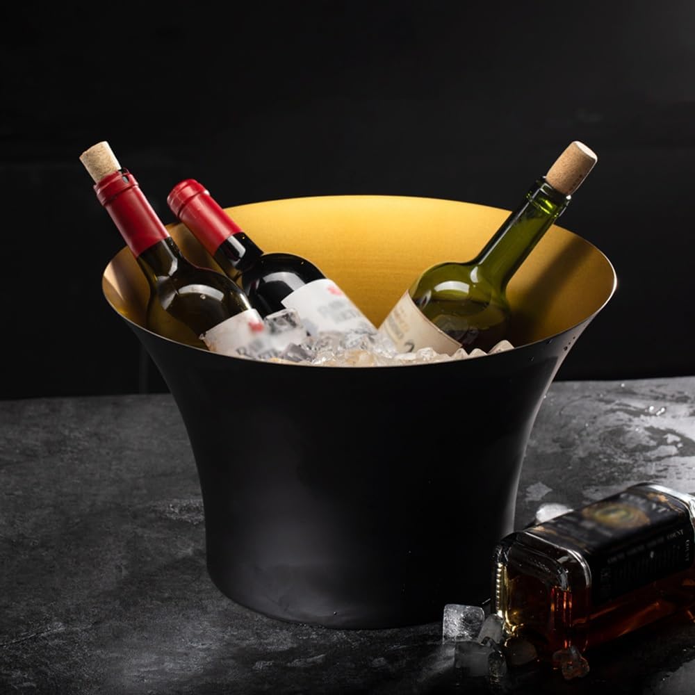 Ice Buckets for Parties, Stainless Steel Champagne Buckets, Ideal for Parties, Cocktail Bar, Chilling Wine, Champagne