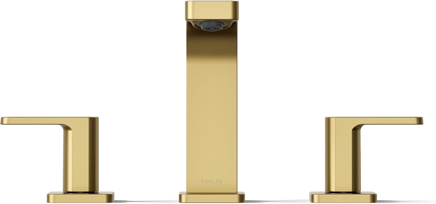 Kohler 23484-4-2MB Parallel® Widespread Bathroom Sink Faucet, 1.2 gpm, Vibrant Brushed Moderne Brass