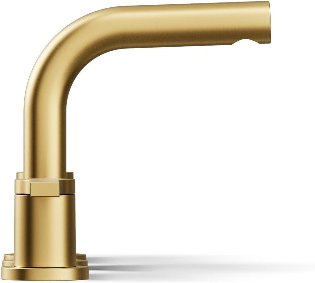 KOHLER K-33592-4K-2MB Elate® Widespread Bathroom Sink Faucet, Durable Brass Bathroom Faucets, Sleek Finish, 1.0 GPM, Vibrant Brushed Moderne Brass