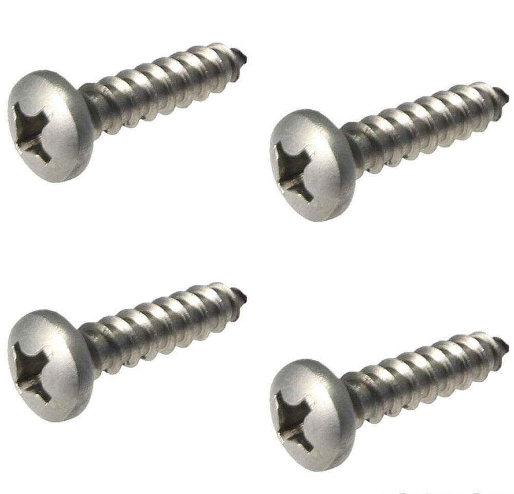 Pan Head Sheet Metal Screws 316 Stainless Steel Marine Grade #10X1' 250 Pcs self Tapping Screws Metal B2B