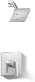 Kohler TS99764-4-CP Honesty Shower Trim-Lever Rite-Temp Valve Handle and 2.0 Gpm Showerhead, Polished Chrome