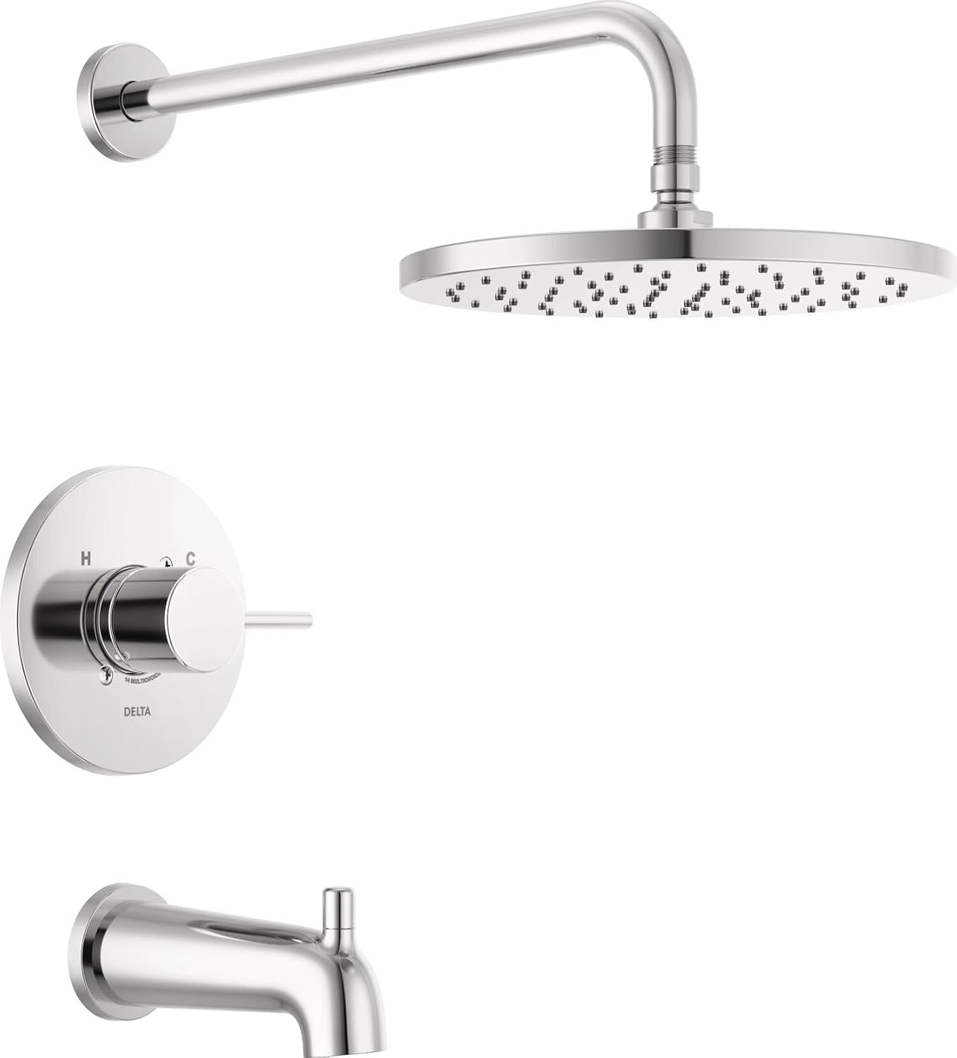 Delta Chrome Modern Pot Filler Kitchen Faucet, Wall Mount Kitchen Faucet, Chrome 1165LF