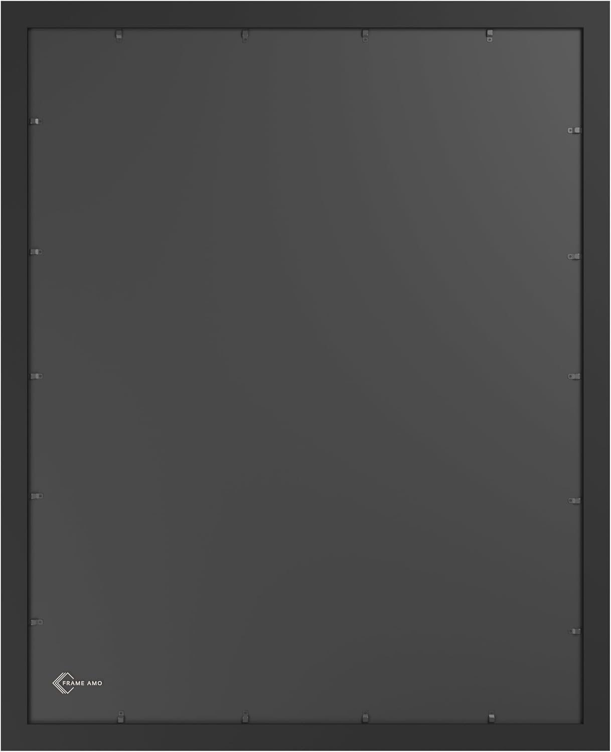 Frame Amo A0 33.1x46.8 Solid Wood Poster Frame Black, with 22.9x32.6 White Mat Opening for A1 23.4x33.1 Image, 1.5 inch Wide, 1 inch Thick, Acrylic Front, Gallery Grade