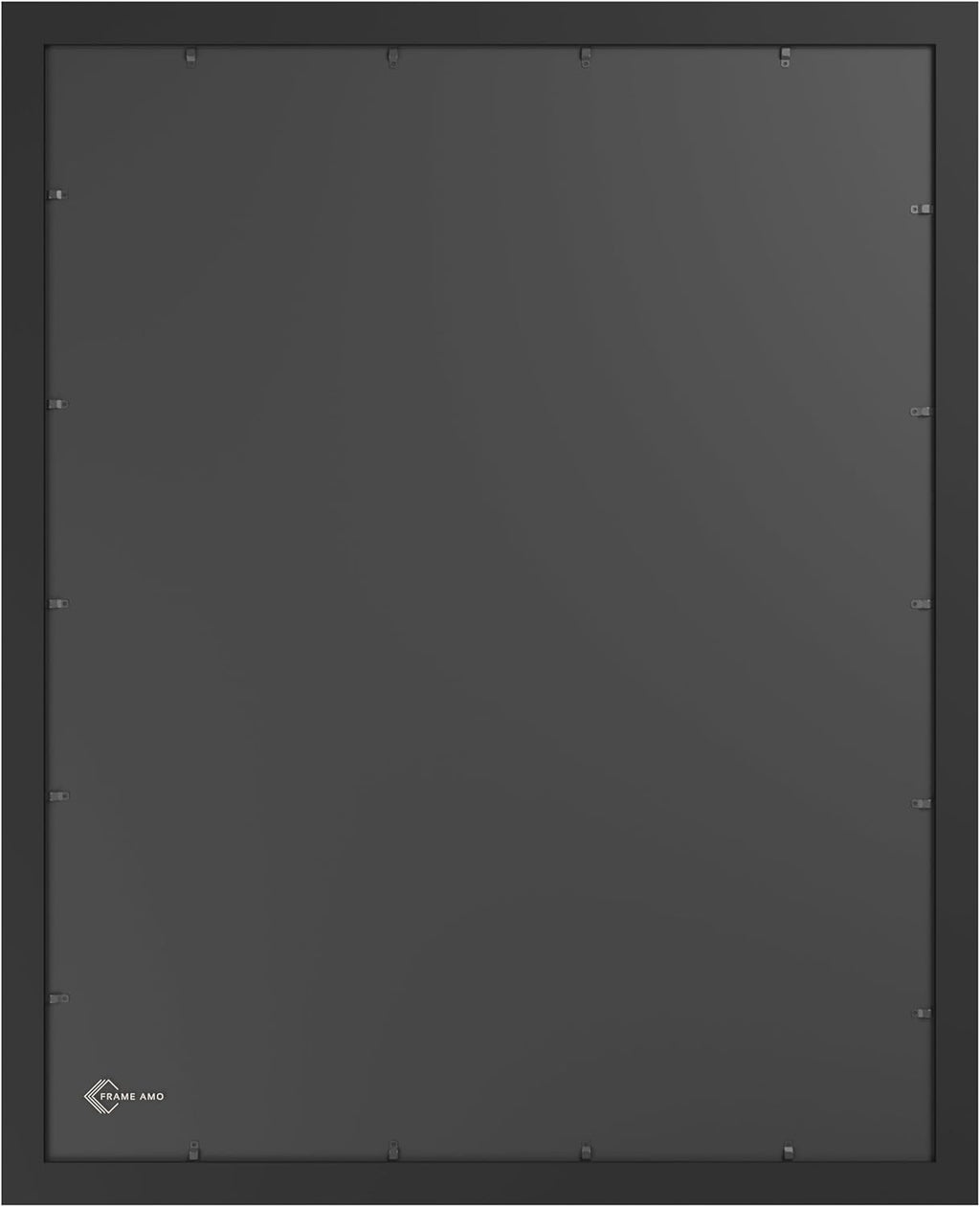Frame Amo A0 33.1x46.8 Solid Wood Poster Frame Black, with 22.9x32.6 White Mat Opening for A1 23.4x33.1 Image, 1.5 inch Wide, 1 inch Thick, Acrylic Front, Gallery Grade
