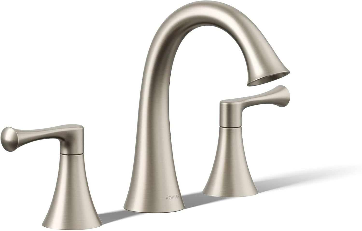 Kohler 35953-4K-BN Buckley™ Widespread Bathroom Sink Faucet, 1.0 gpm, Vibrant Brushed Nickel