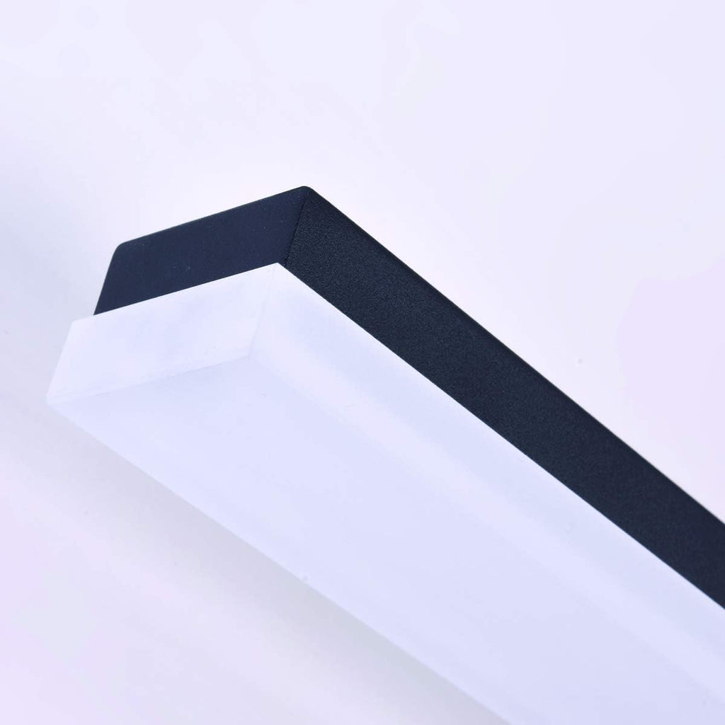 mirrea 36in Modern LED Vanity Light for Bathroom Lighting Dimmable 36w Black Painted (Cold White 5000K)