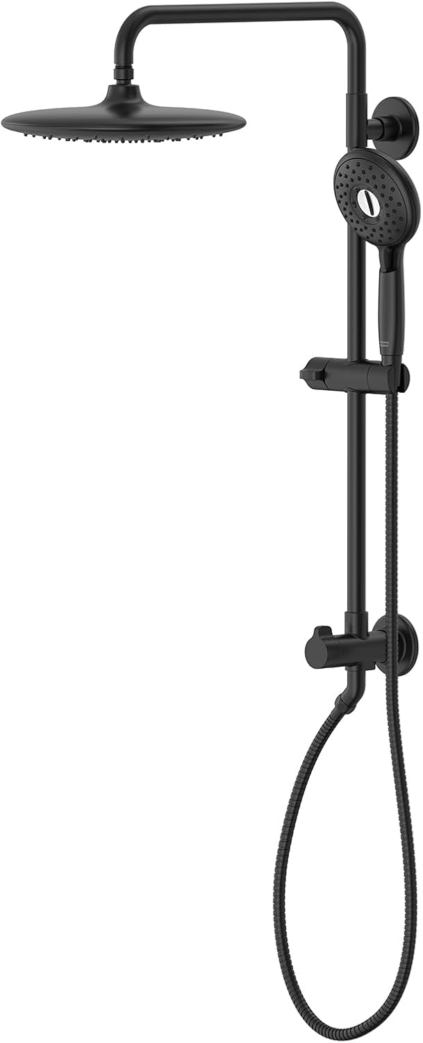 American Standard 1029072430 Spectra Versa 24-Inch 4-Function Retrofit Shower System with Rain Shower Head with Handheld Sprayer, 1.8 GPM, Matte Black