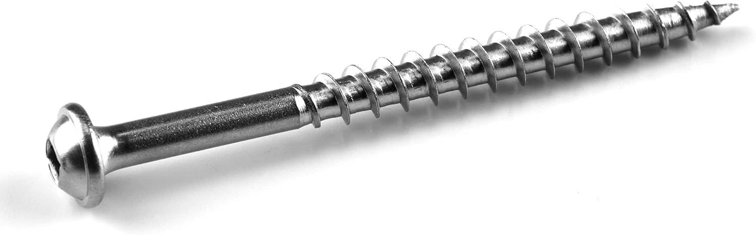 Kreg Stainless Steel Pocket Hole Screws - SML-C250S5-250 - 2-1/2-Inch - Coarse Thread - Maxi-Loc Head - Outdoor - 250 Count