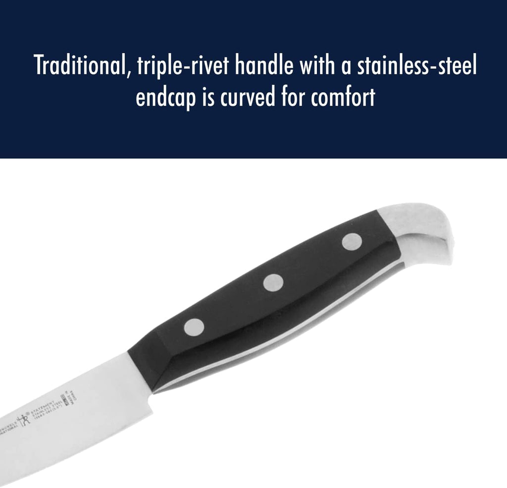 HENCKELS Statement 7-Pc Self-Sharpening Knife Block Set - German Stainless Steel, Built-in Sharpener, Lightweight Handles