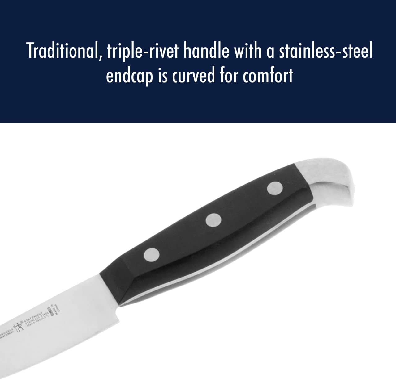 HENCKELS Statement 7-Pc Self-Sharpening Knife Block Set - German Stainless Steel, Built-in Sharpener, Lightweight Handles