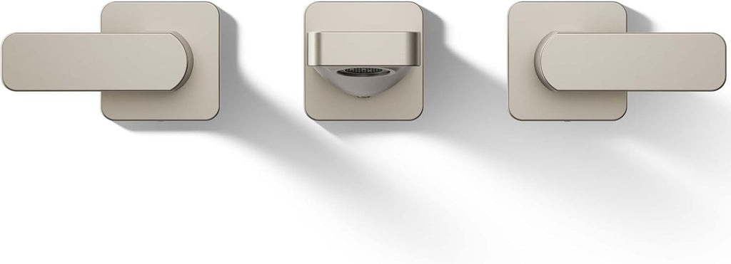 Kohler T23491-4-BN Parallel Two-Handle Wall Mount Bath Faucet Trim with Lever Handles, Vibrant Brushed Nickel