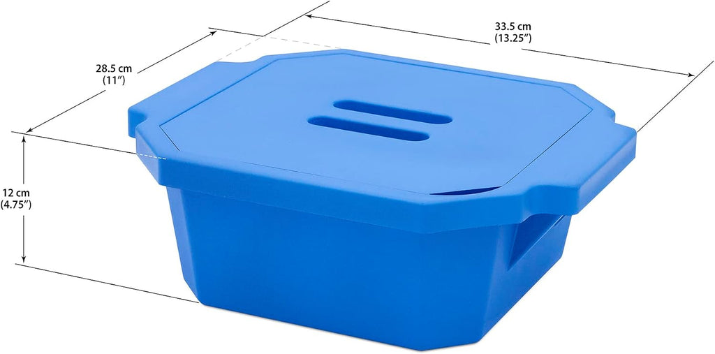 SP Scienceware-168072001 Bel-Art Magic Touch 2 High Performance Blue Ice Bucket; 2.5 Liter, with Lid (M16807-2001)