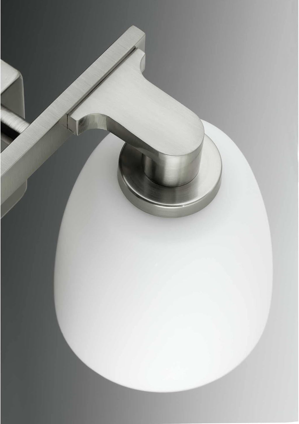 Progress Lighting 4 Light Bathroom Vanity Light, Coastal Style Modern Bath Lighting Fixture with Etched White Glass Shade for Over the Mirror, Reversible Mounting, Fleet Collection, Polished Chrome