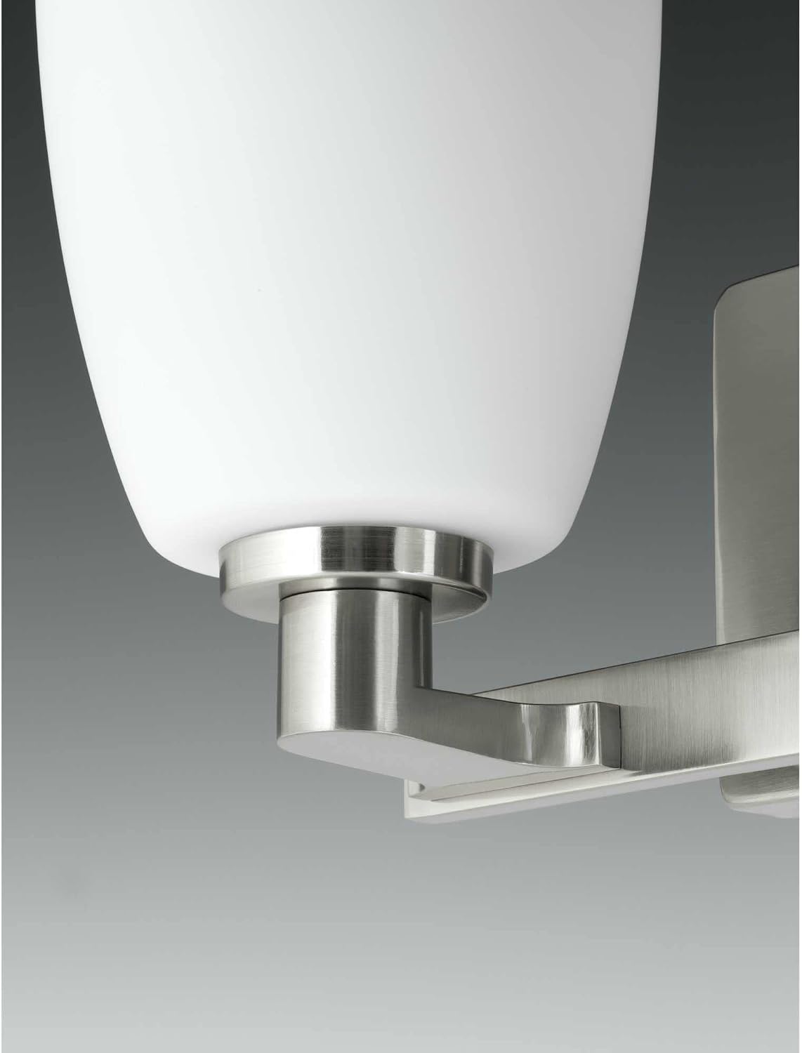 Progress Lighting 4 Light Bathroom Vanity Light, Coastal Style Modern Bath Lighting Fixture with Etched White Glass Shade for Over the Mirror, Reversible Mounting, Fleet Collection, Polished Chrome