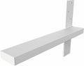 The Original Granite Bracket Heavy Duty Free Hanging T Shelf Bracket for Floating Shelves, Desks, Mantels, Matte Black (Industrial - White, 32 Inches)