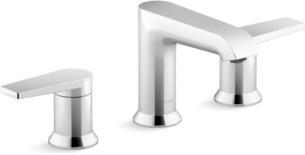 Kohler K-37893-4-CP Hint® Widespread Bathroom Sink Faucet, Bathroom Faucets, 1.2 GPM, Polished Chrome