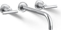 Kohler K-T14414-4-CP Purist Wall Mount 9' Bathroom Faucet Trim with Lever Handle