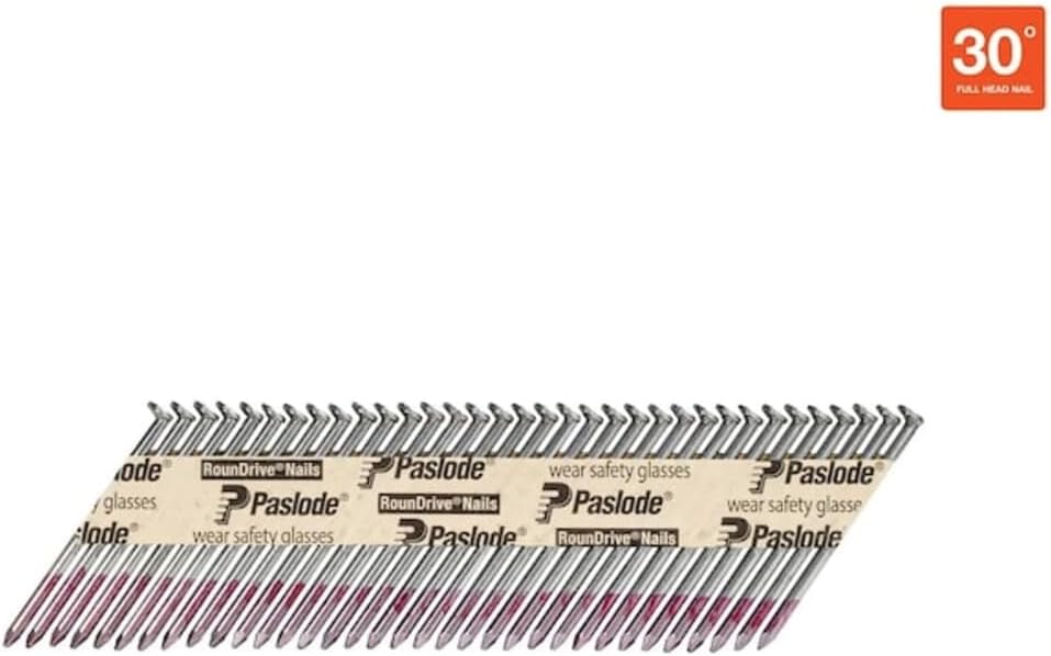 Collated Framing Nail, 2-3/8 in L, Not Applicable, Brite, Offset Round Head, 30 Degrees, 5000 PK - 1 Each