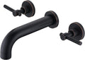 SUMERAIN Oil Rubbed Bronze Bathtub Faucet Wall Mount 3 Hole Tub Filler