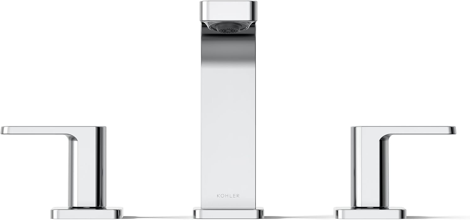 Kohler 23484-4-CP Parallel® Widespread Bathroom Sink Faucet, 1.2 gpm, Polished Chrome