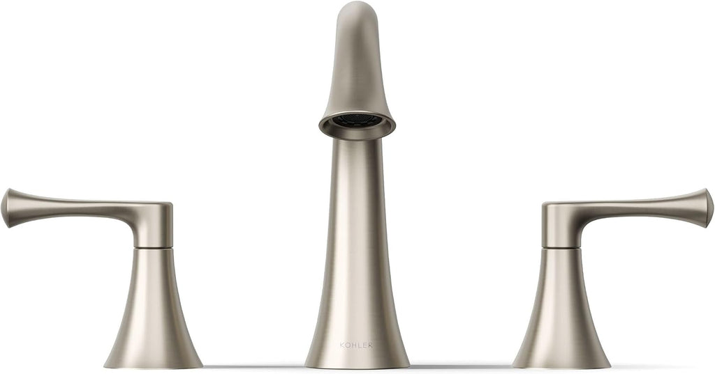 Kohler 35953-4-BN Buckley™ Widespread Bathroom Sink Faucet, 1.2 gpm, Vibrant Brushed Nickel