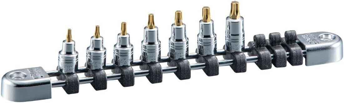 Kyoto Tool (KTC) Nepros NTQ4T07SS 6.3SQ Stubby T-Type Torx Bit Socket Set, Set of 7