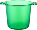 Ice Bucket Beverage Tubs for Parties Plastic Ice Bucket for Cocktail Bar Green Acrylic Wine Bucket Drink Bucket Cooler for Chiller Bin for Champagne or Beer, 8L Ice Container(Green)