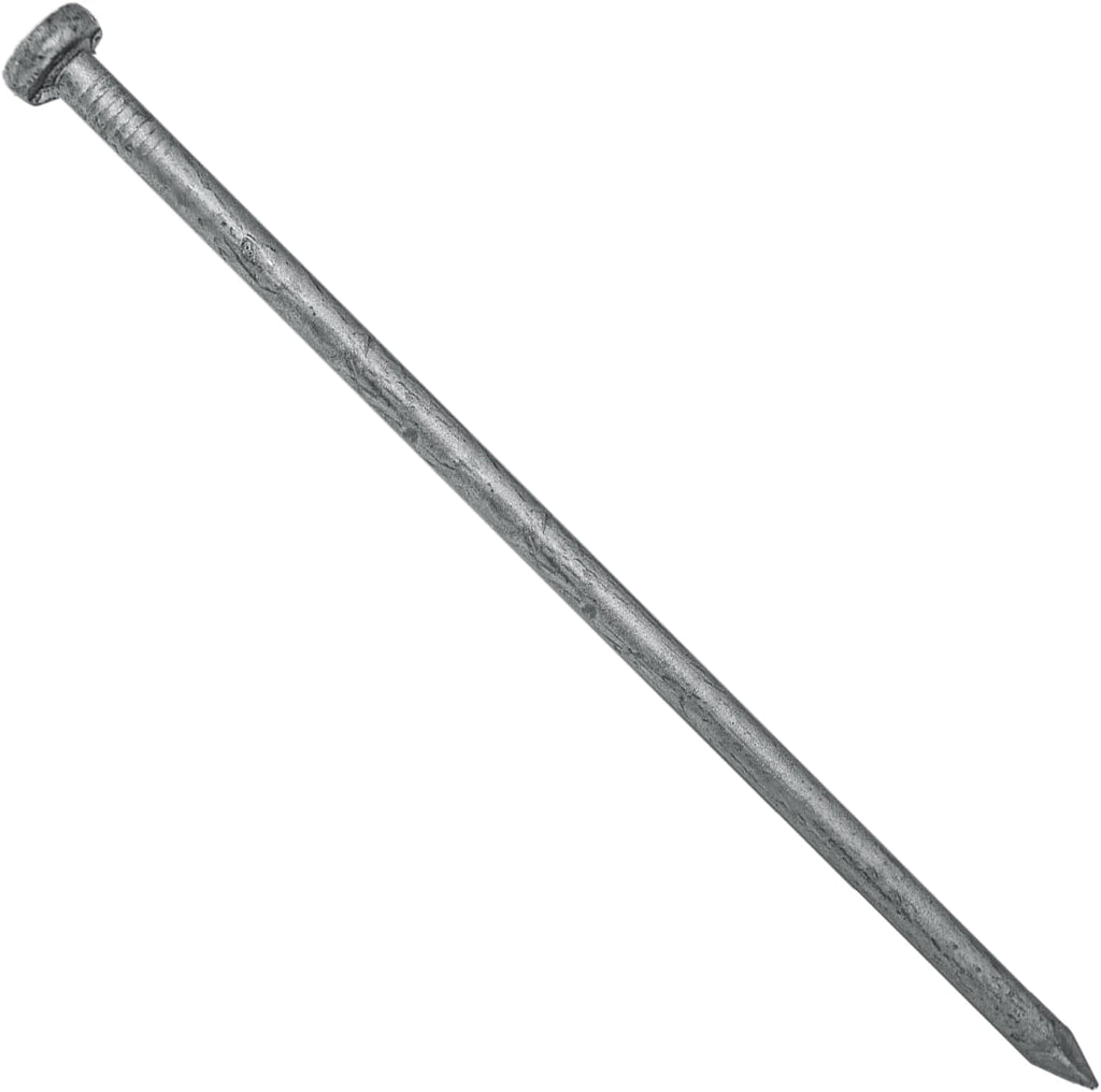 6' Bright Common Framing Nail (60D) - Heavy-Duty Fastener Designed for Interior Construction Applications - Uncoated Carbon Steel with Smooth Shank - Load Bearing Strength - FULL BOX (~469 Nails)