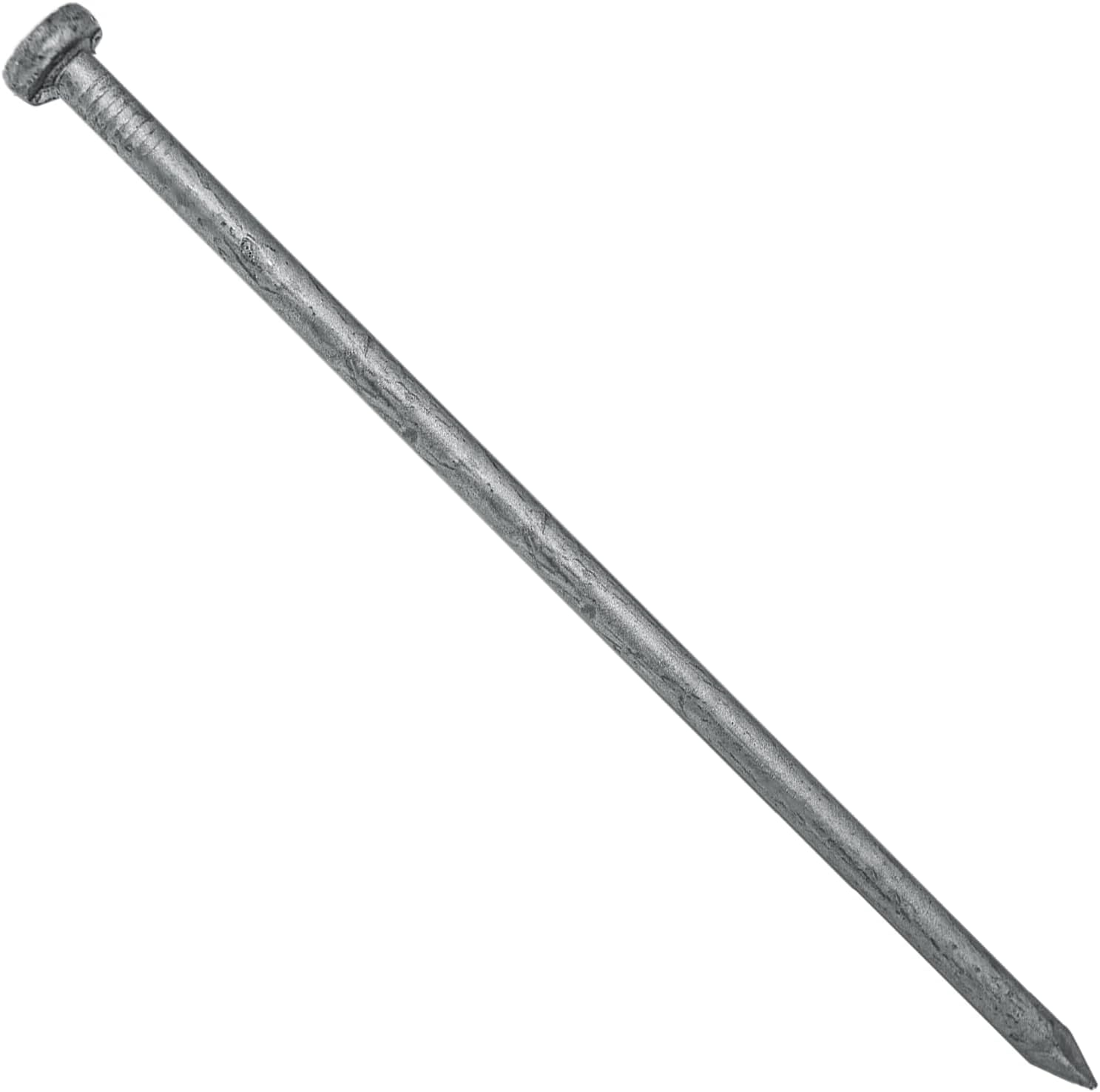 6' Bright Common Framing Nail (60D) - Heavy-Duty Fastener Designed for Interior Construction Applications - Uncoated Carbon Steel with Smooth Shank - Load Bearing Strength - FULL BOX (~469 Nails)