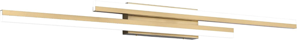 PRESDE 48 Inch Bathroom Light Fixtures Brushed Gold Vanity Light Bar LED Modern Bath Lighting Over Mirror Dimmable