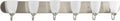 Gather Collection 6-Light Etched Glass Traditional Bath Vanity Light Brushed Nickel