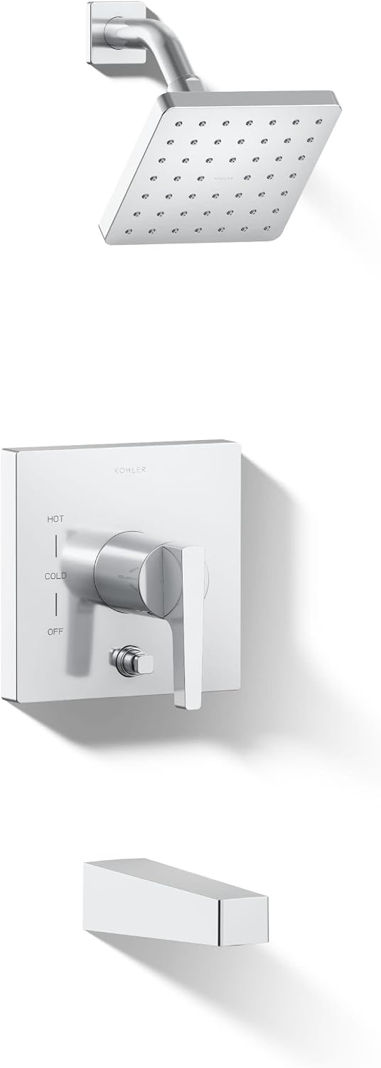 Honesty® Rite-Temp® bath and shower trim with 2.5 gpm showerhead and lever handle