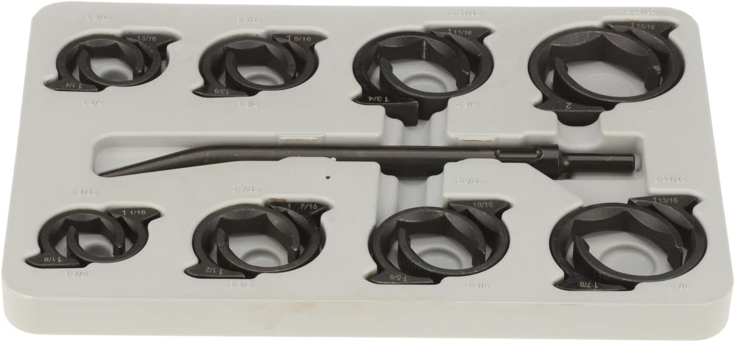 LTI TOOLS SAE Shockit Line Socket Wrench Set, Heavy Duty Automotive Hydraulic Fitting, 16 Piece (LT1920XL)