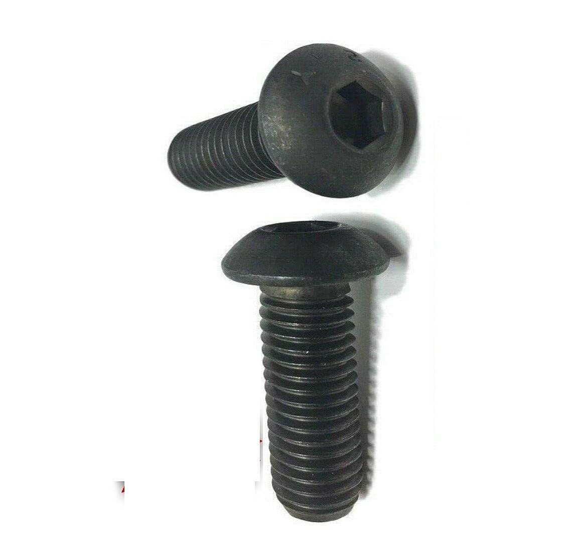 Pr-Mch Package of 1000, 1/4-20 X 1/2' Button Head Cap Screw Black Oxide Coarse Thread Socket Set Kit #DR-D5902D